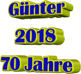 Günter 2018 70 Jahre