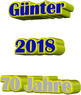 Günter 2018 70 Jahre